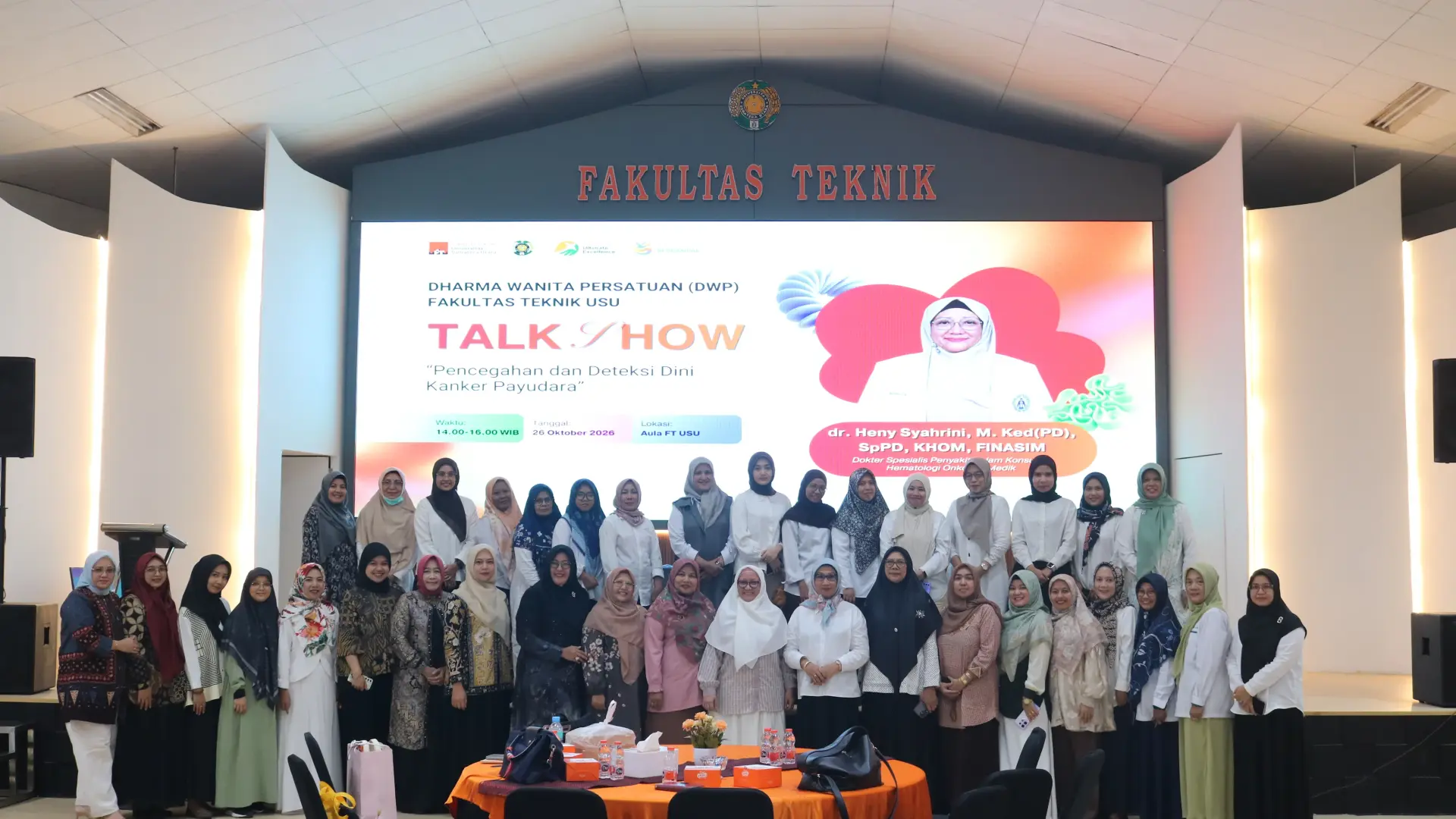 DWP FT USU Tingkatkan Kesadaran Deteksi Dini Kanker Payudara melalui Talkshow